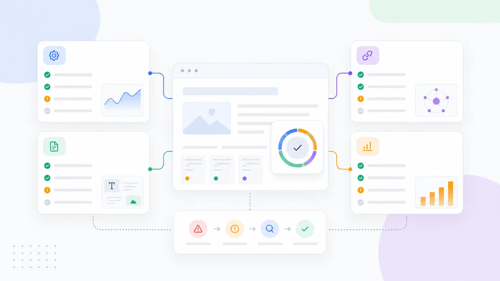B2B SEO audit covering technical, content, authority, and measurement constraints