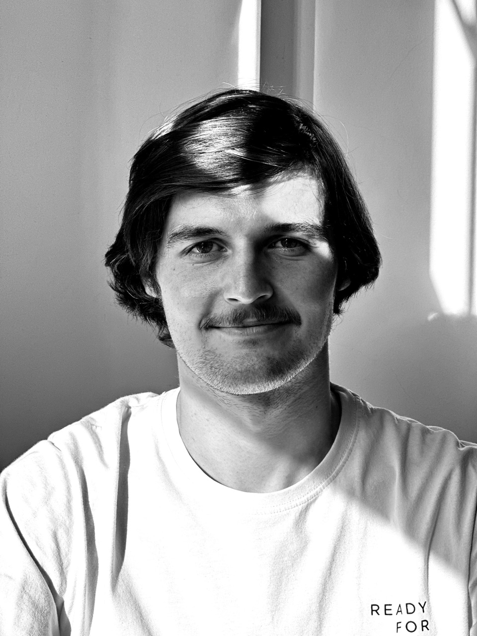 Black-and-white portrait of Ivan Getmanov
